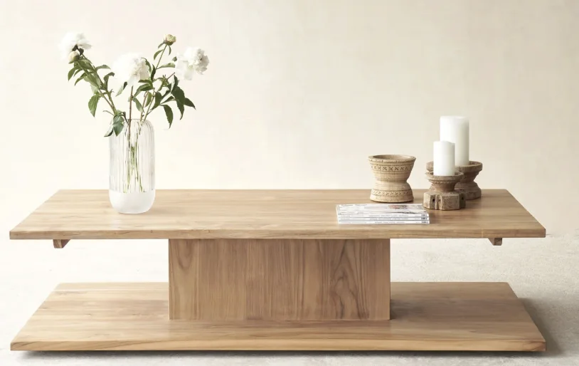 Similar oak coffee tables